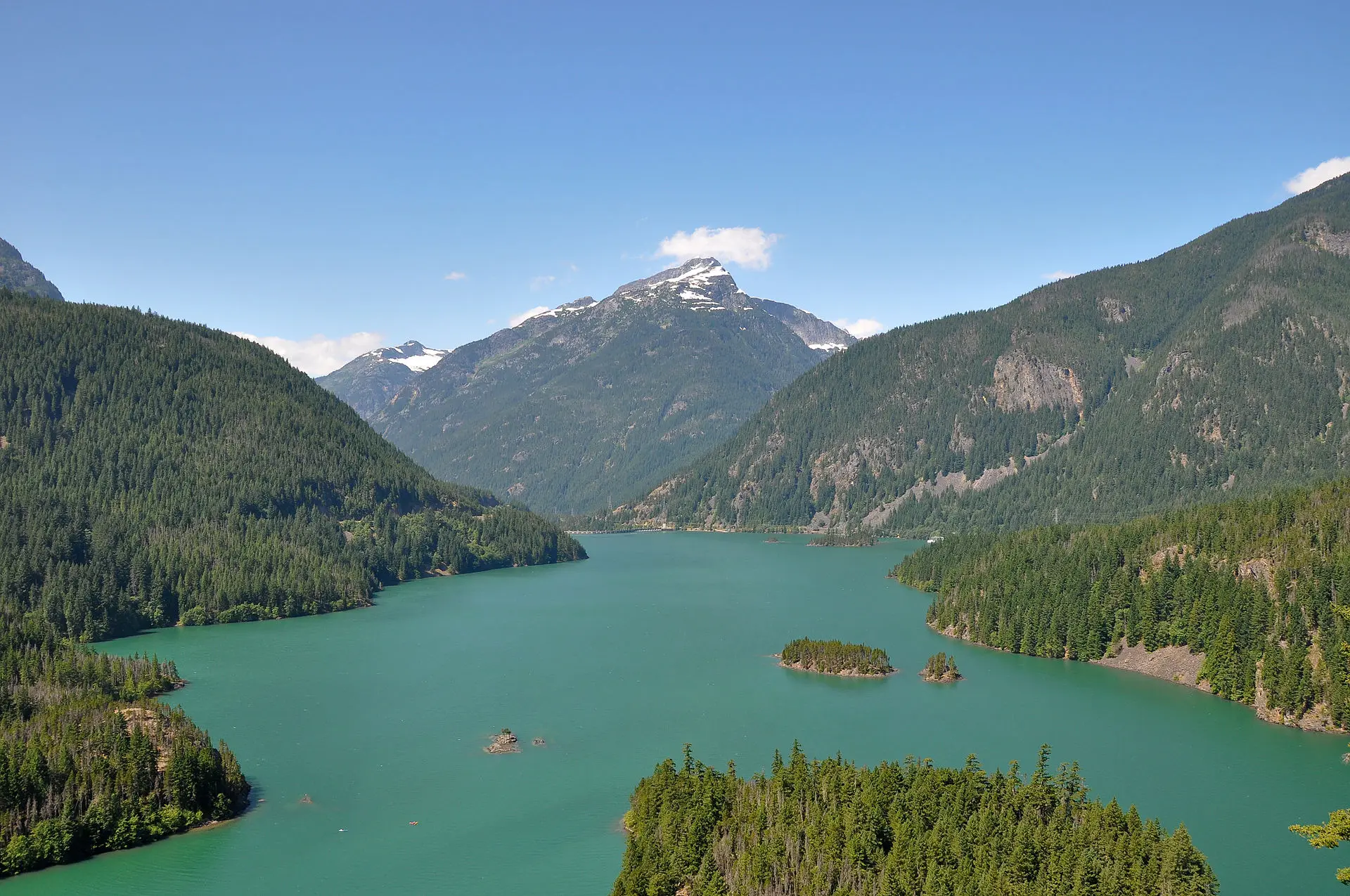 Turquoise Diablo Lake in the North Cascades