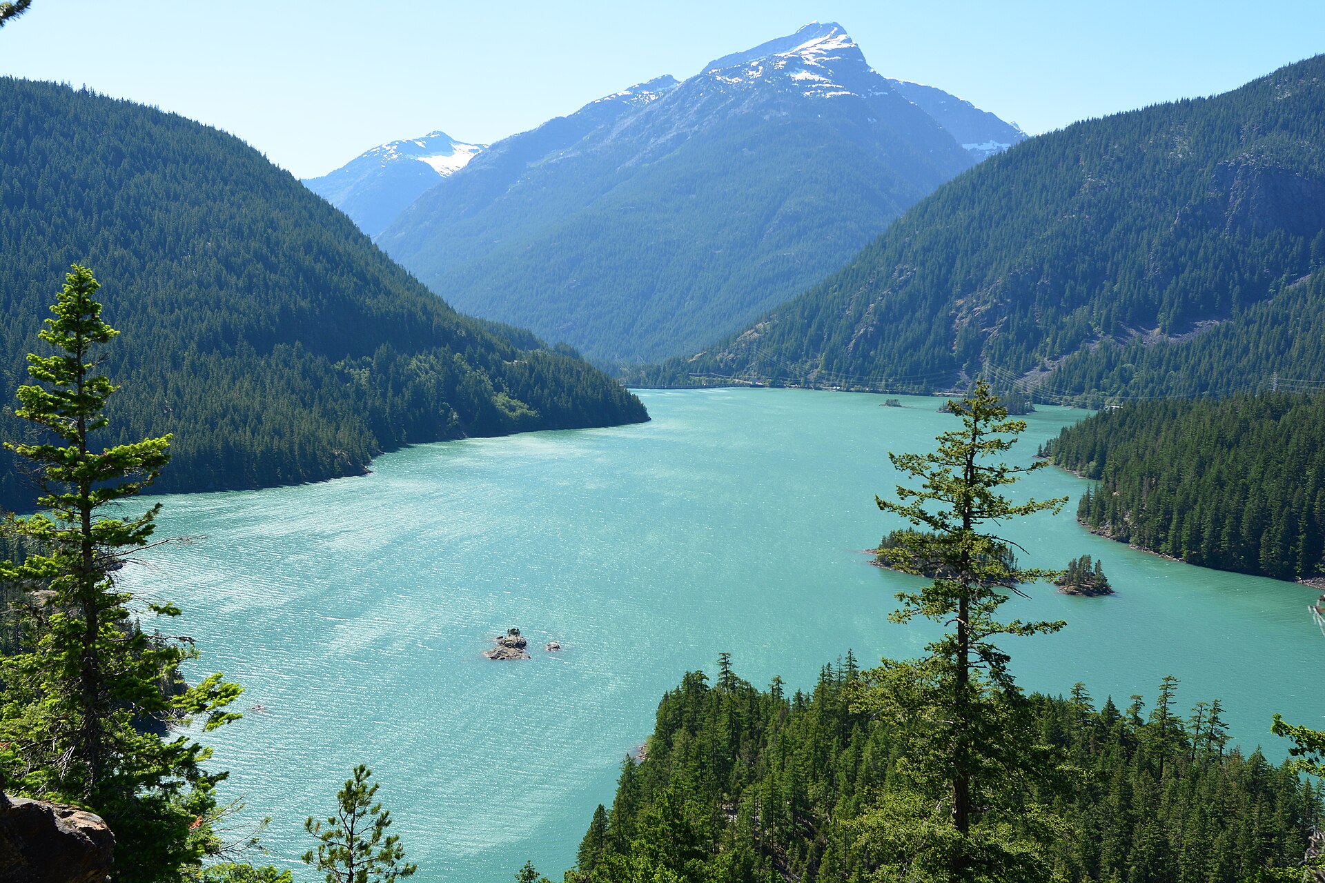 Diablo Lake seen from the North Cascades Highway overlook