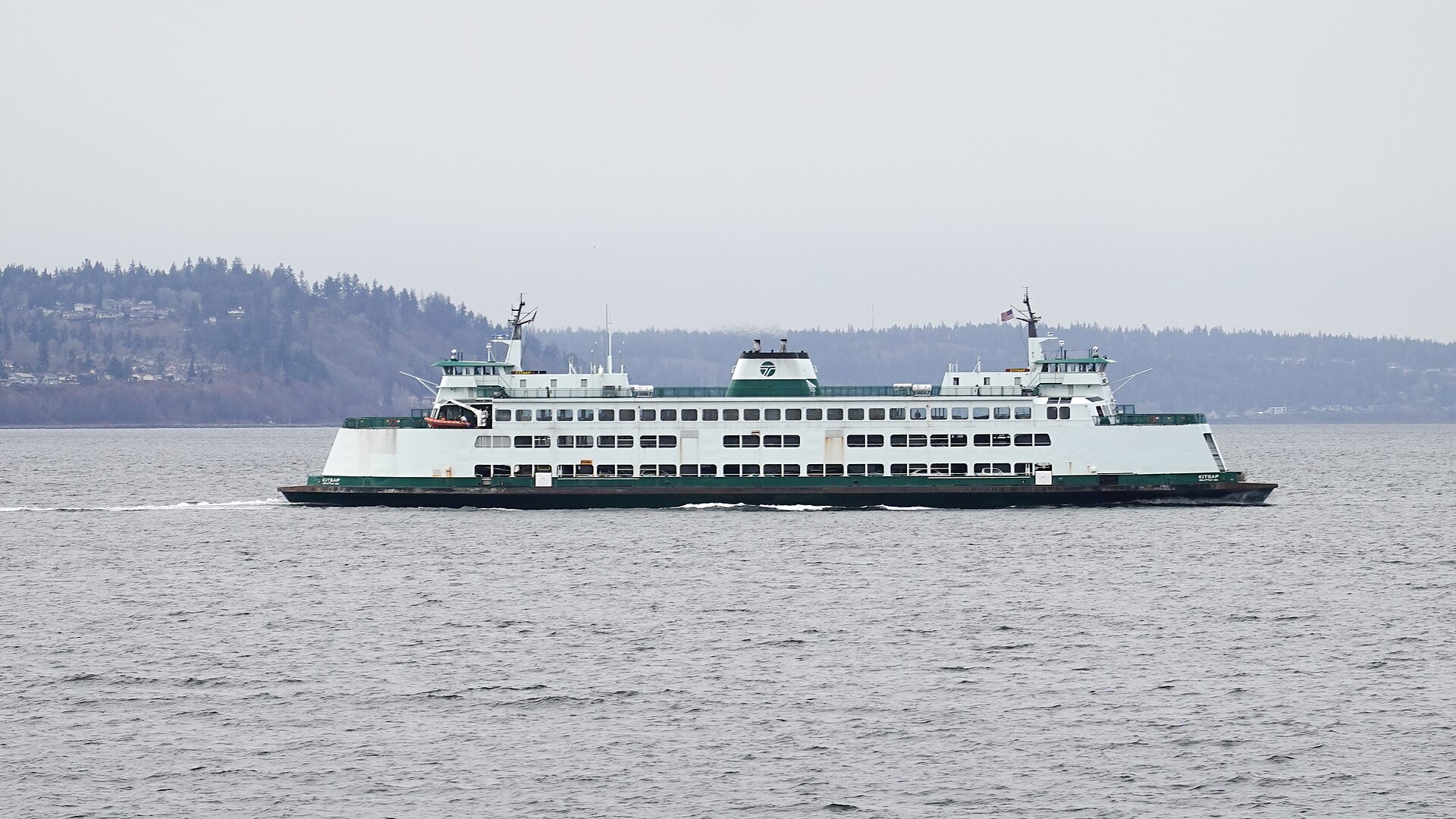 Washington State Ferry on the Mukilteo to Clinton route